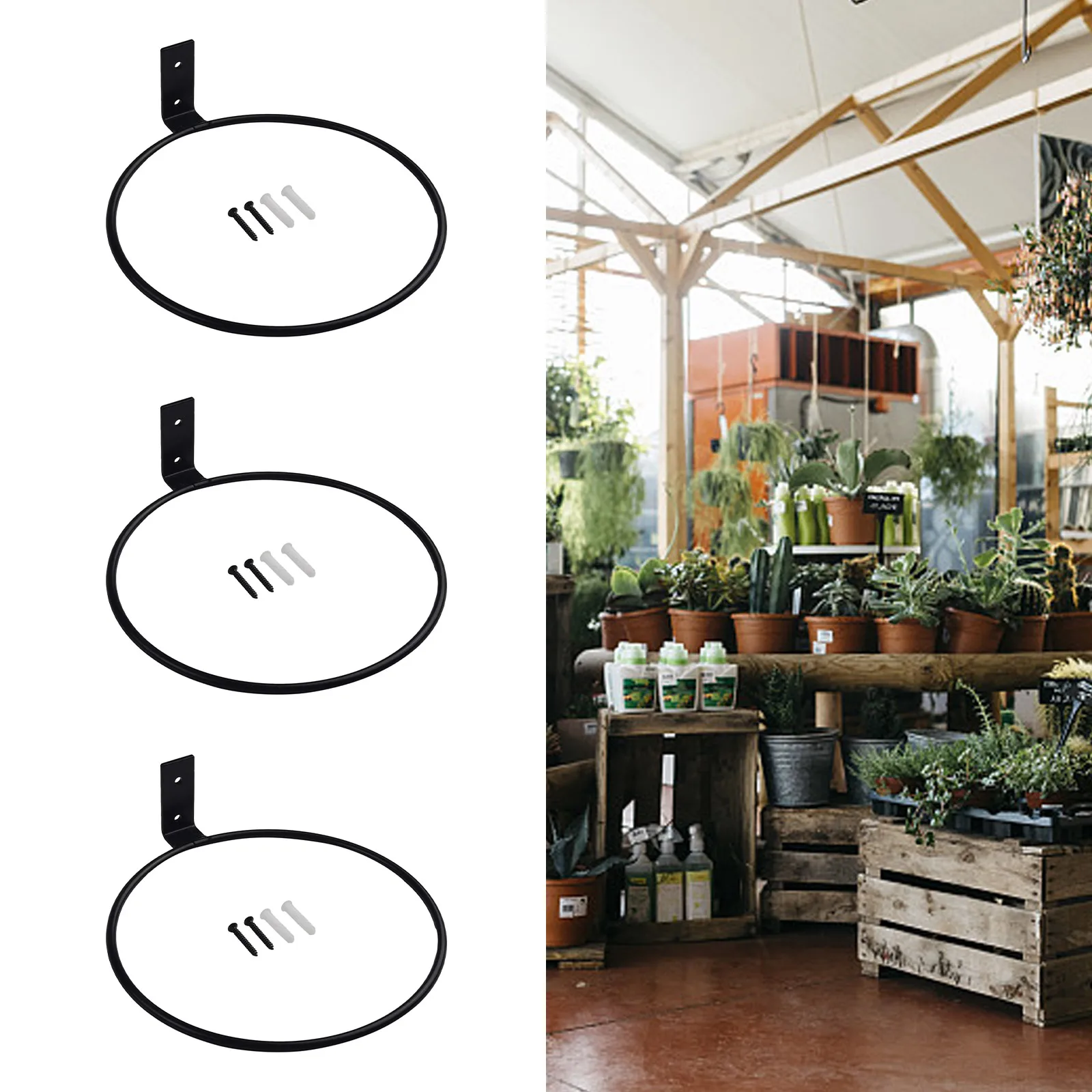 High Quality Brand New Storage Rack Flower Pot Simple Wall Mounted Balcony Ring Holder Fixed Ring Hanging Basket
High Quality Brand New Storage Rack Flower Pot Simple Wall Mounted Balcony Ring Holder Fixed Ring Hanging Basket