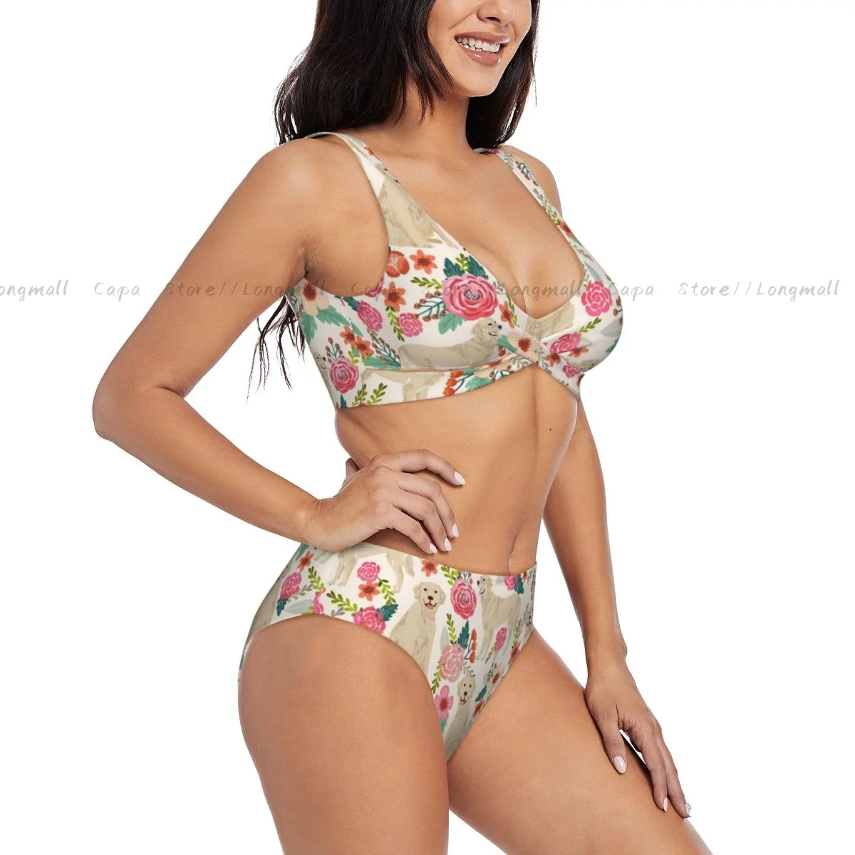 Women Bikini Set Labrador Dog Floral Swimsuit Push Up Female Swimwear Bathing Suit
Women Bikini Set Labrador Dog Floral Swimsuit Push Up Female Swimwear Bathing Suit