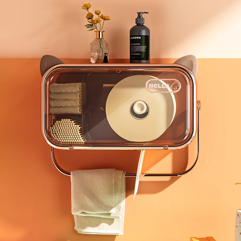 Multifunctional Toilet Paper Holder Waterproof Tissue box Wall-Mounted Toilet Paper Holder Rack Luxury Bathroom Accessories
Multifunctional Toilet Paper Holder Waterproof Tissue box Wall-Mounted Toilet Paper Holder Rack Luxury Bathroom Accessories