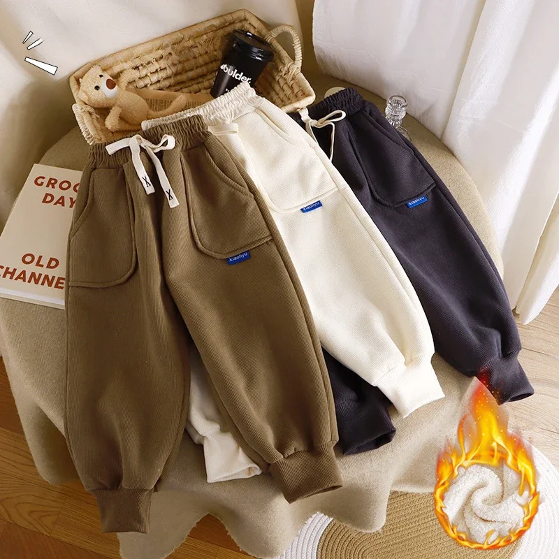 Children's Velvet Pants for Autumn and Winter, Thick and Warm Casual Sports Pants for Boys and Girls, Worn As Outerwear Pants
Children's Velvet Pants for Autumn and Winter, Thick and Warm Casual Sports Pants for Boys and Girls, Worn As Outerwear Pants