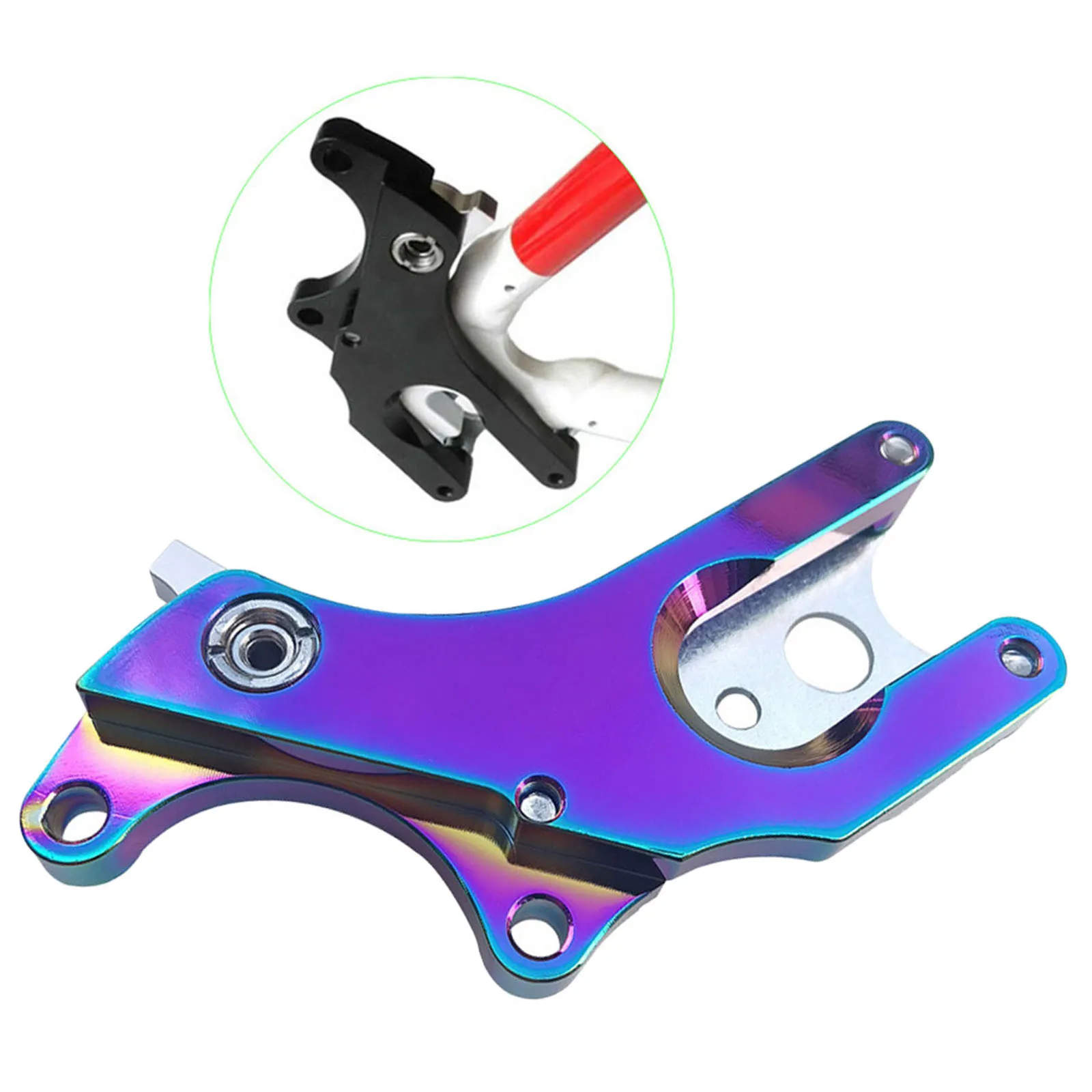 Disc Brake Bracket Converter Easy Installation Aluminum Alloy Bike Frame Adapter for Hydraulic Bicycle Brakes
Disc Brake Bracket Converter Easy Installation Aluminum Alloy Bike Frame Adapter for Hydraulic Bicycle Brakes