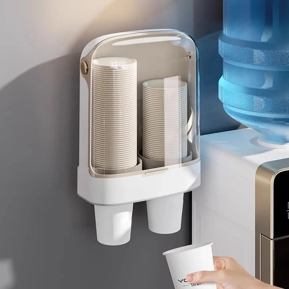 Plastic Disposable Paper Cup Holder Wall Mounted Non Perforated Cup Storage Rack Save Space Large Capacity Water Dispenser
Plastic Disposable Paper Cup Holder Wall Mounted Non Perforated Cup Storage Rack Save Space Large Capacity Water Dispenser