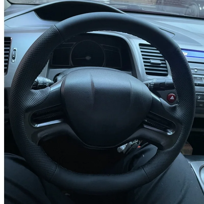 Car Steering Wheel Cover For Honda Civic 8 2006 2007 2008 (2-Spoke) Customized Wear Genuine Leather Dly Steering Wheel Braid
Car Steering Wheel Cover For Honda Civic 8 2006 2007 2008 (2-Spoke) Customized Wear Genuine Leather Dly Steering Wheel Braid