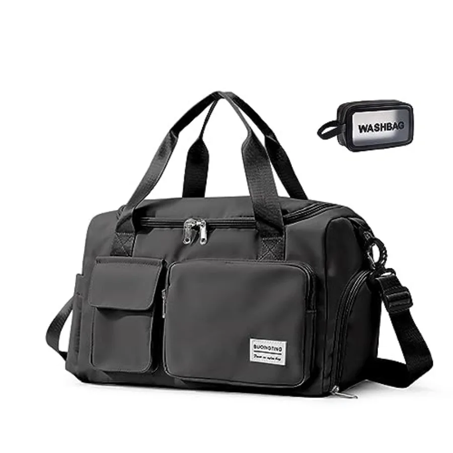 Small Gym Bag for Women, Travel Duffle Bag Carry On Weekender Bag with Shoe Compartment
Small Gym Bag for Women, Travel Duffle Bag Carry On Weekender Bag with Shoe Compartment