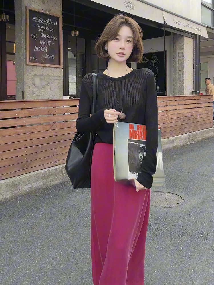 Art Me Gua Gua Ya Versatile Single Copper Ammonia Silk f Skirt in Five Colors Ci Commute Casual mid Waist A-Line Skirt
Art Me Gua Gua Ya Versatile Single Copper Ammonia Silk f Skirt in Five Colors Ci Commute Casual mid Waist A-Line Skirt