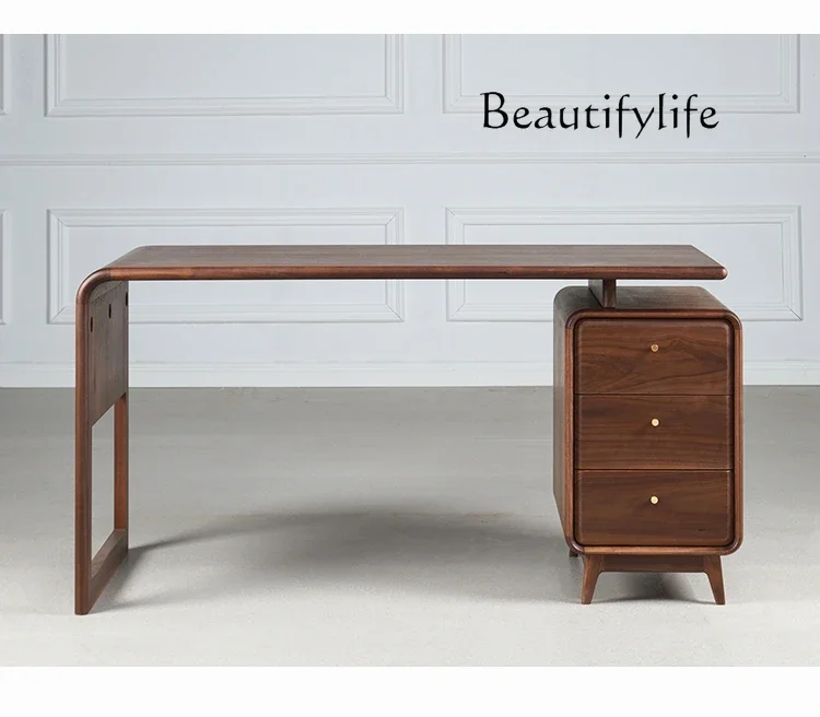 N19 North America Black Walnut Solid Wood Creative Designer Desk Mid-Ancient Style Small Apartment Desk
N19 North America Black Walnut Solid Wood Creative Designer Desk Mid-Ancient Style Small Apartment Desk