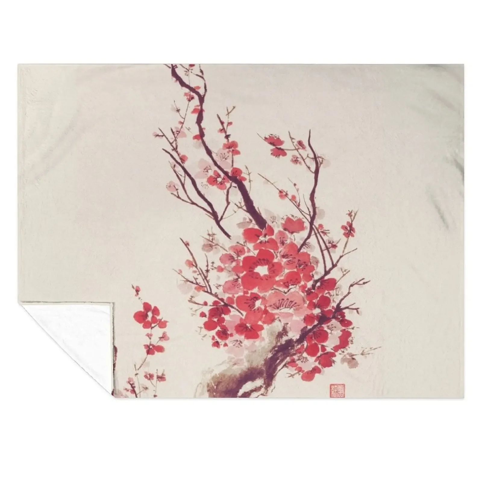 Beautiful bright sakura blossom branch with red flowers Japanese Zen sumi-e painting art print Throw Blanket Heavy Blankets
Beautiful bright sakura blossom branch with red flowers Japanese Zen sumi-e painting art print Throw Blanket Heavy Blankets