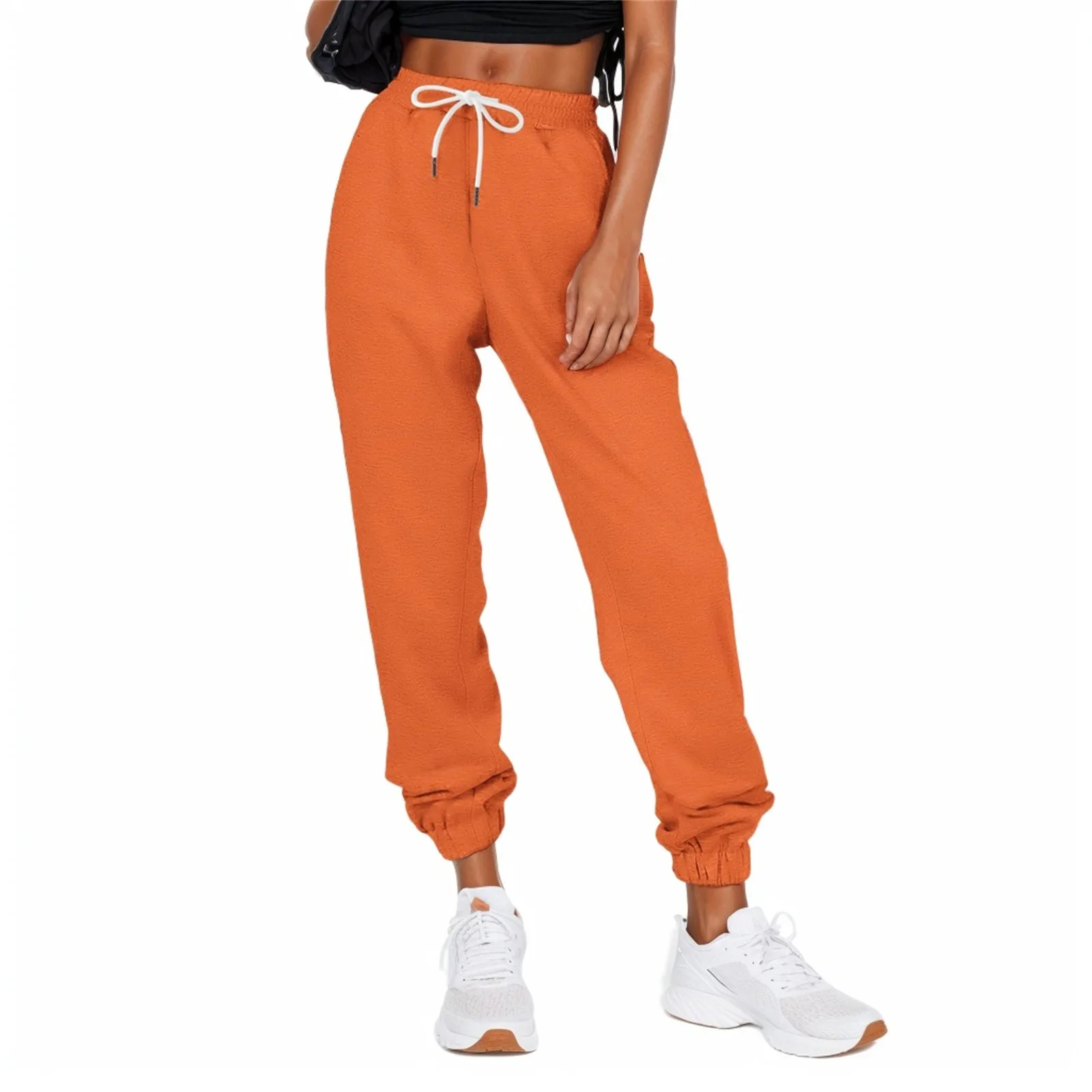 2025 Fashion Solid Color Basic Drawstring Waist Trousers With Pockets Casual Soft And Comfortable Pencil Sweatpants For Female
2025 Fashion Solid Color Basic Drawstring Waist Trousers With Pockets Casual Soft And Comfortable Pencil Sweatpants For Female