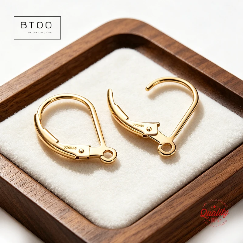 14K Gold Filled Plain Leverback W/Ring Gold Ear Wire for Jewelry Making Handmde DIY Earrings Accessories Clasp for Earrings
14K Gold Filled Plain Leverback W/Ring Gold Ear Wire for Jewelry Making Handmde DIY Earrings Accessories Clasp for Earrings