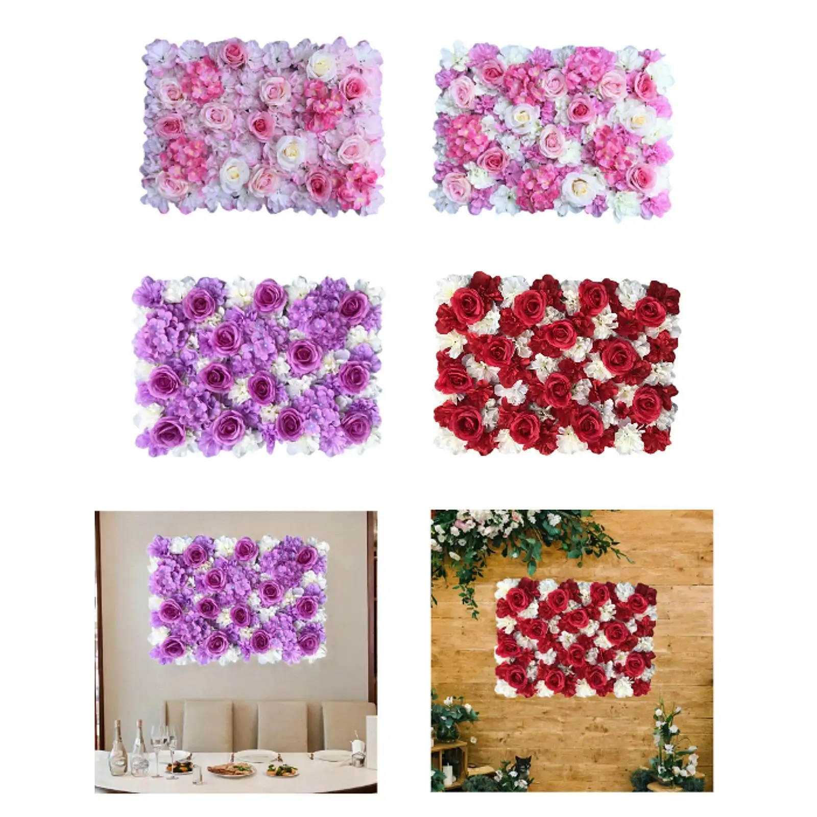 Flower Wall Panel Display Artificial Decorative DIY Flower Wall Background for Wall Decor Valentines Day Home Ceremony Reception
Flower Wall Panel Display Artificial Decorative DIY Flower Wall Background for Wall Decor Valentines Day Home Ceremony Reception