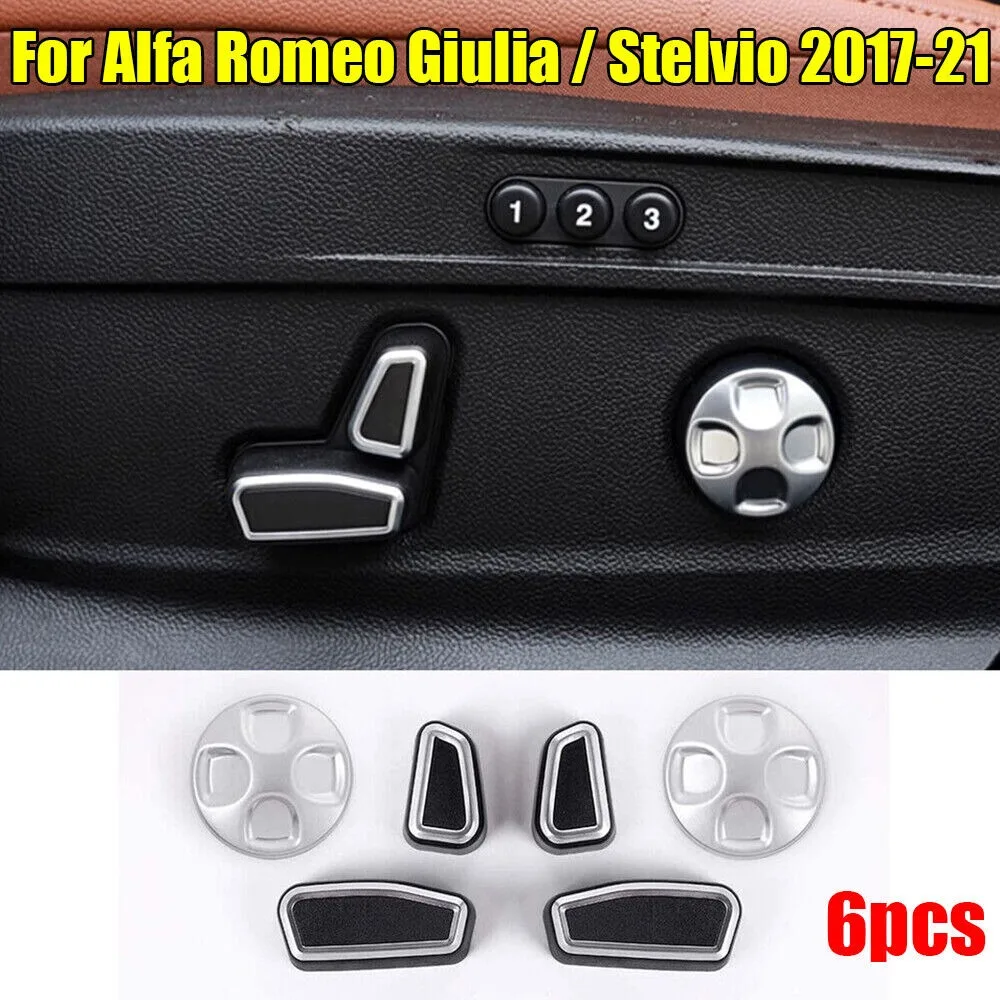 6×ABS Seat Adjustment Button Switch Trim For Alfa Romeo Giulia / Stelvio 2017-21
6×ABS Seat Adjustment Button Switch Trim For Alfa Romeo Giulia / Stelvio 2017-21
