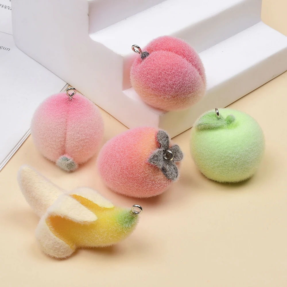 10Pcs Flocking Resin 3D Imitation Fruit Charms DIY Pendants For Keychain Phone Strap Backpack Jewelry Making Supplies
10Pcs Flocking Resin 3D Imitation Fruit Charms DIY Pendants For Keychain Phone Strap Backpack Jewelry Making Supplies