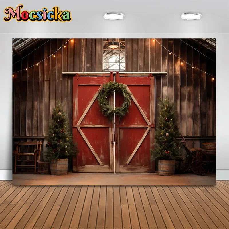Mocsicka Winter Xmas Photography Background Christmas Tree Red Wooden Door Backdrop New Year's Eve Party Banner Photo Studio
Mocsicka Winter Xmas Photography Background Christmas Tree Red Wooden Door Backdrop New Year's Eve Party Banner Photo Studio