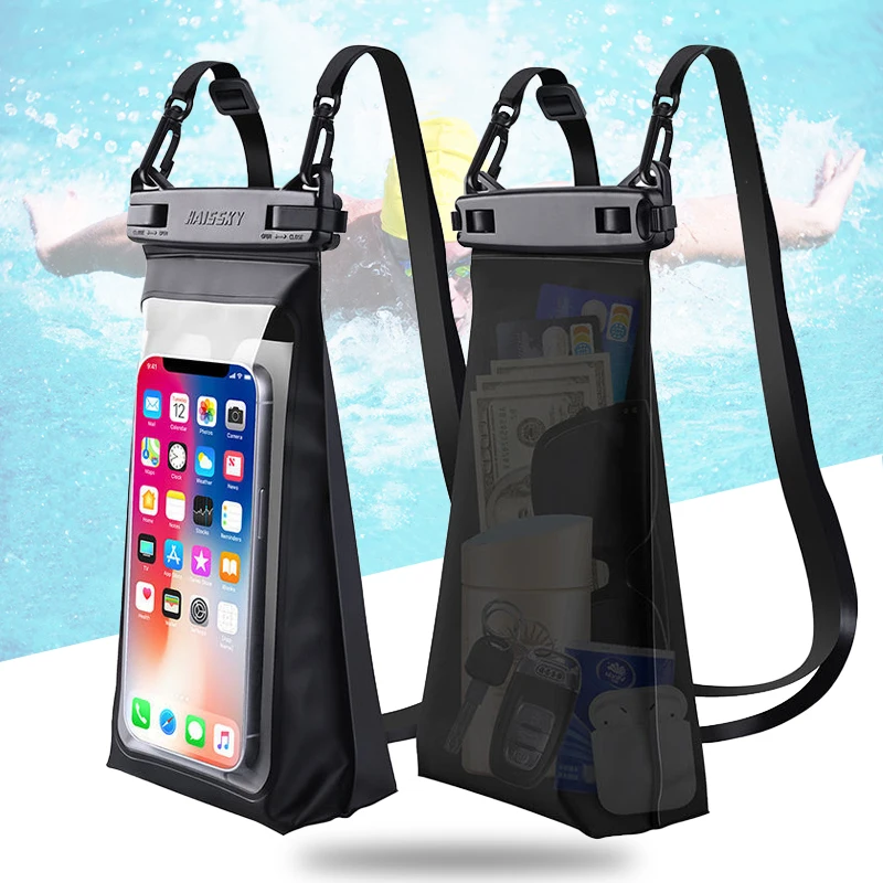 3D Waterproof Phone Bag Travel Duffle Touchscreen Phone Case Holder Boating Spring Bathing Swimming Pool Water Sport Phone Pouch
3D Waterproof Phone Bag Travel Duffle Touchscreen Phone Case Holder Boating Spring Bathing Swimming Pool Water Sport Phone Pouch