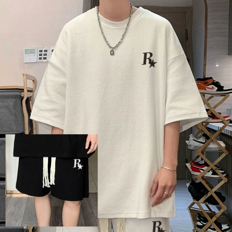 Casual Sports Five-point Pants Wear Short-sleeved T-shirt Set Men's Summer Student T-shirt Shorts Two-piece Set
Casual Sports Five-point Pants Wear Short-sleeved T-shirt Set Men's Summer Student T-shirt Shorts Two-piece Set