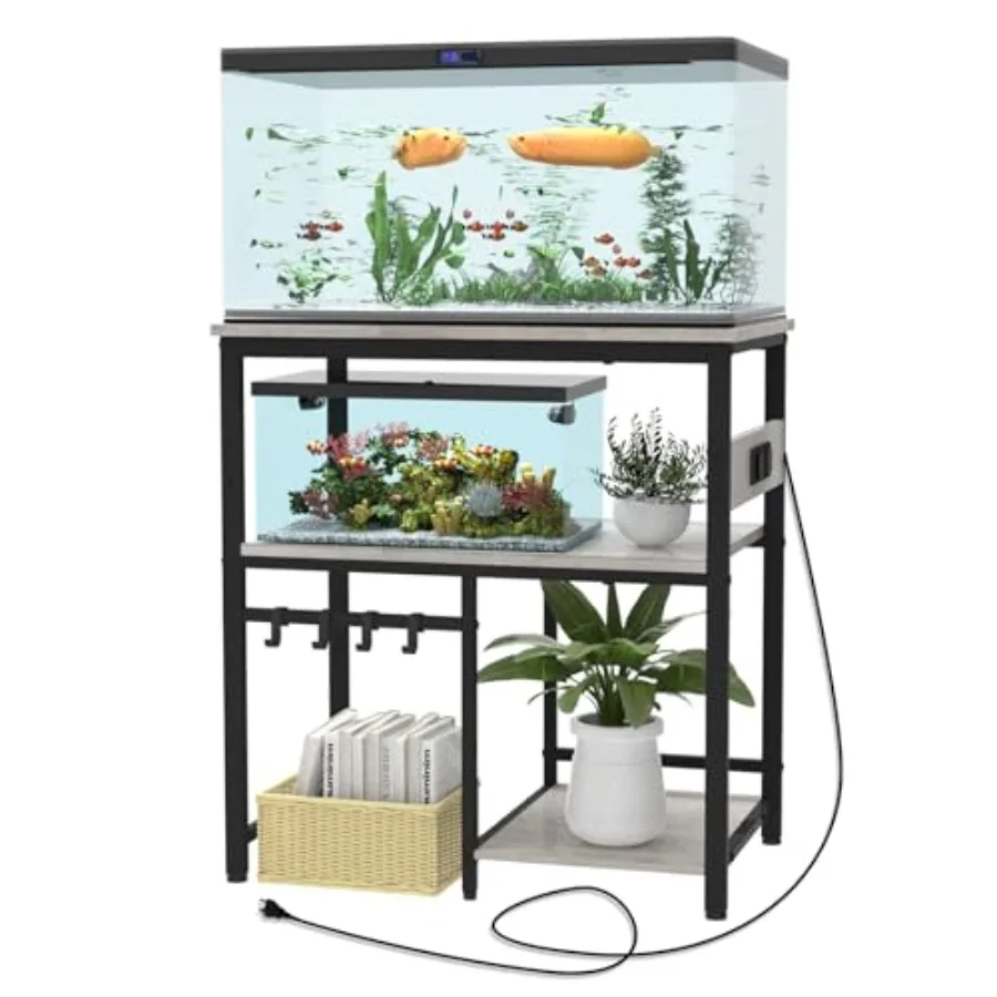 20-29-37 Gallon Fish Tank Stand 3-Tier Aquarium Stand with Power Outlet Reptile Tank Stand Heavy Duty Terrarium Stand for Home
20-29-37 Gallon Fish Tank Stand 3-Tier Aquarium Stand with Power Outlet Reptile Tank Stand Heavy Duty Terrarium Stand for Home