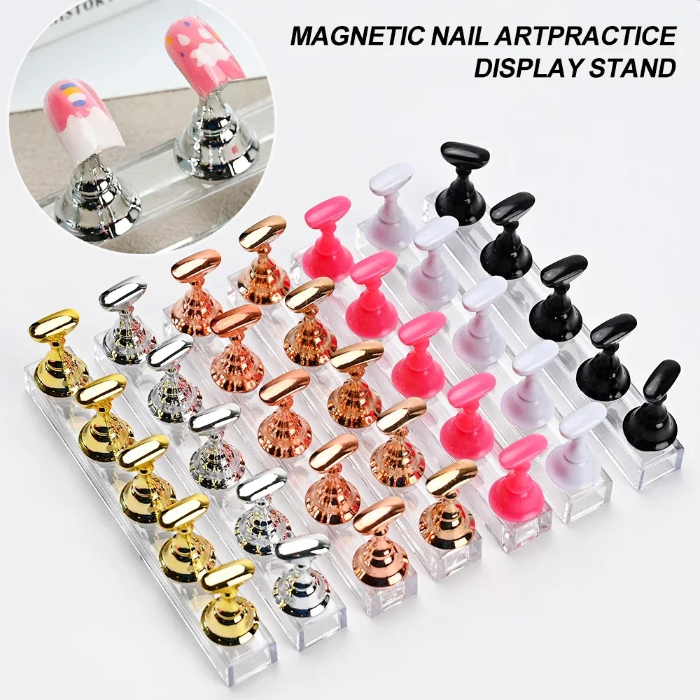5Pcs/set 7 Color Press On Nail Showing Shelves Nail Art Display Stand Tool Magnetic Nail Holder Practice Display Stand With Base
5Pcs/set 7 Color Press On Nail Showing Shelves Nail Art Display Stand Tool Magnetic Nail Holder Practice Display Stand With Base