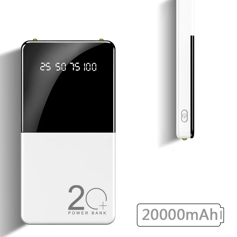 20000mAh Power Bank Dual USB Port Portable Charger Powerbank for iPhone 15 Samsung Xiaomi Huawei with Screen Light Spare Battery
20000mAh Power Bank Dual USB Port Portable Charger Powerbank for iPhone 15 Samsung Xiaomi Huawei with Screen Light Spare Battery