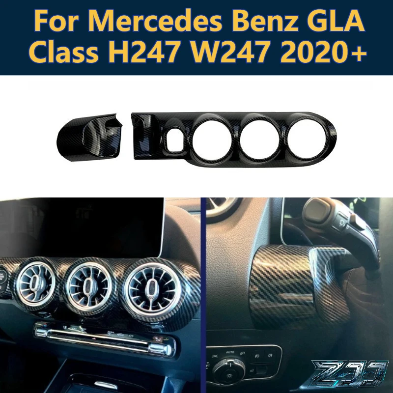 For Mercedes GLA H247 W247 2020-24 Console Center Dashboard Air Condition Vent Outlet Frame Carbon Fiber Auto Interior Mouldings
For Mercedes GLA H247 W247 2020-24 Console Center Dashboard Air Condition Vent Outlet Frame Carbon Fiber Auto Interior Mouldings