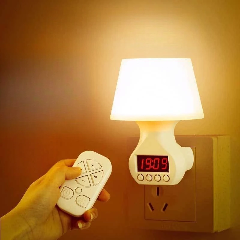 Dimming wall hour clock bedroom bedside lamp warm socket
Dimming wall hour clock bedroom bedside lamp warm socket
