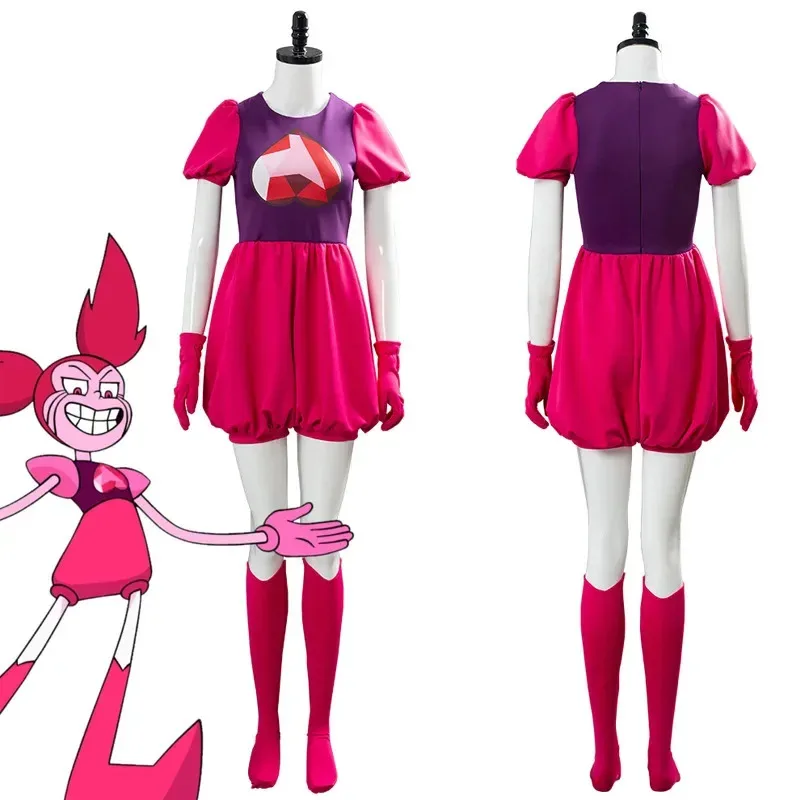 Steven Universe Cosplay Costumes Spinel Gem Dress 2020 New Movie Costume jumpsuit for Women Girls dress sets with gloves socks
Steven Universe Cosplay Costumes Spinel Gem Dress 2020 New Movie Costume jumpsuit for Women Girls dress sets with gloves socks