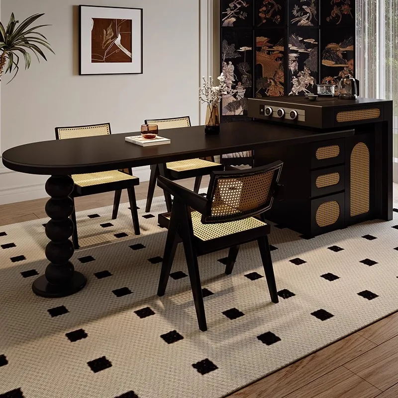 CX medieval rattan design process arc rock slab telescopic dining table island integrated
CX medieval rattan design process arc rock slab telescopic dining table island integrated