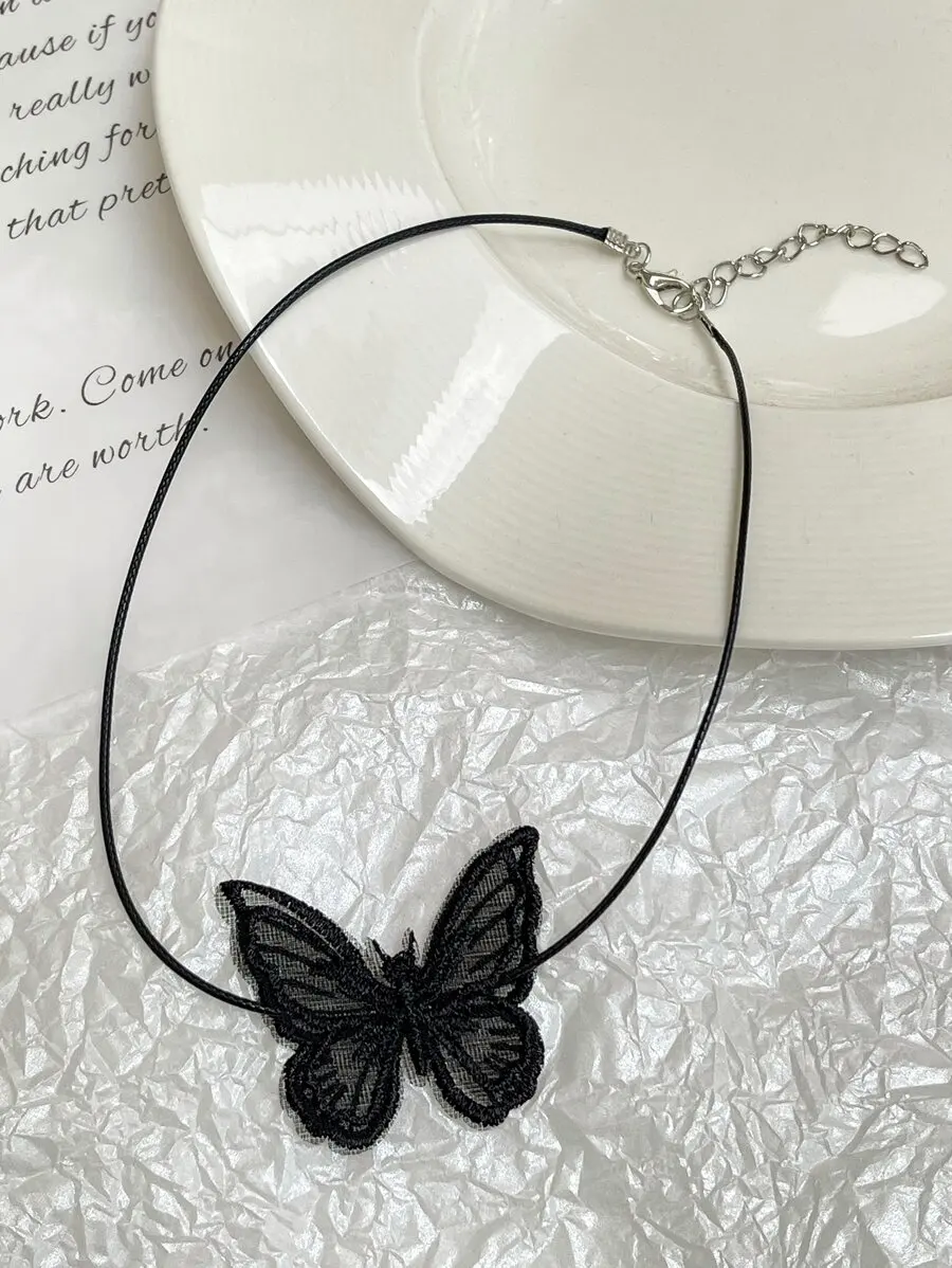 Black Lace Butterfly Choker Necklace For Women
Black Lace Butterfly Choker Necklace For Women