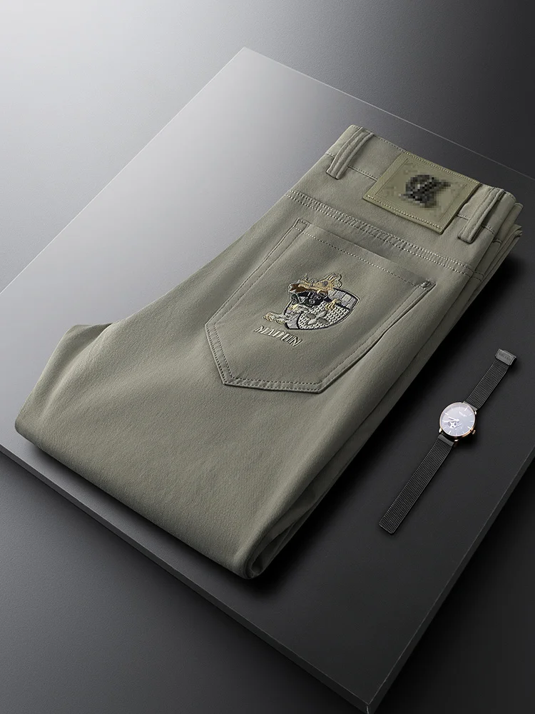 E een повседневные брюки для мужчин эластичная мягкая ткань с кетми и вышивкой Busin Casual Sle полиэфирное волокно
E een повседневные брюки для мужчин эластичная мягкая ткань с кетми и вышивкой Busin Casual Sle полиэфирное волокно