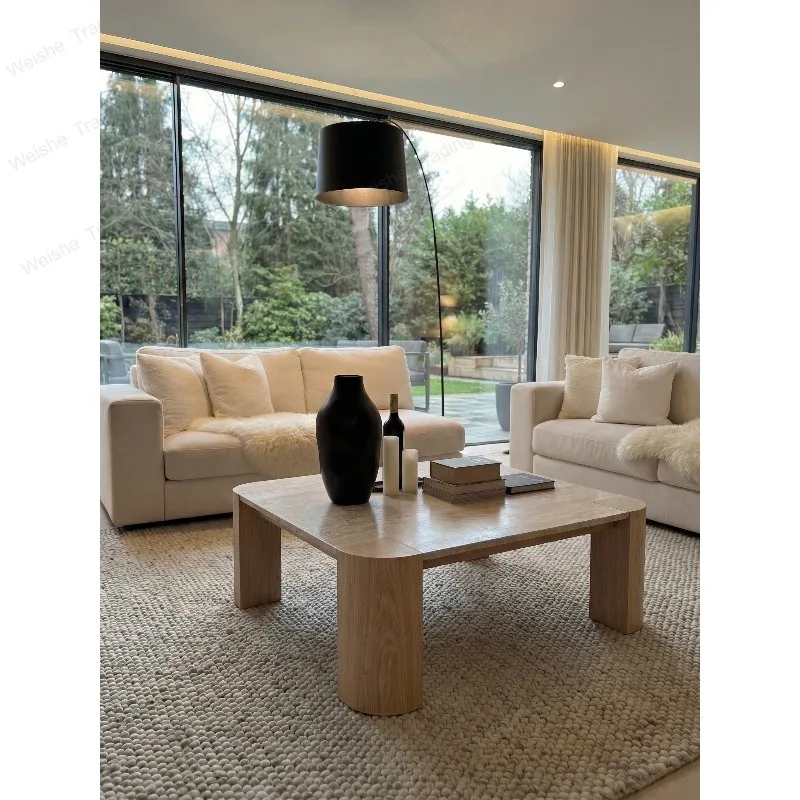 Medieval wabi-sabi wind square rock slab cave stone solid wood coffee table living room home light luxury high-end small
Medieval wabi-sabi wind square rock slab cave stone solid wood coffee table living room home light luxury high-end small