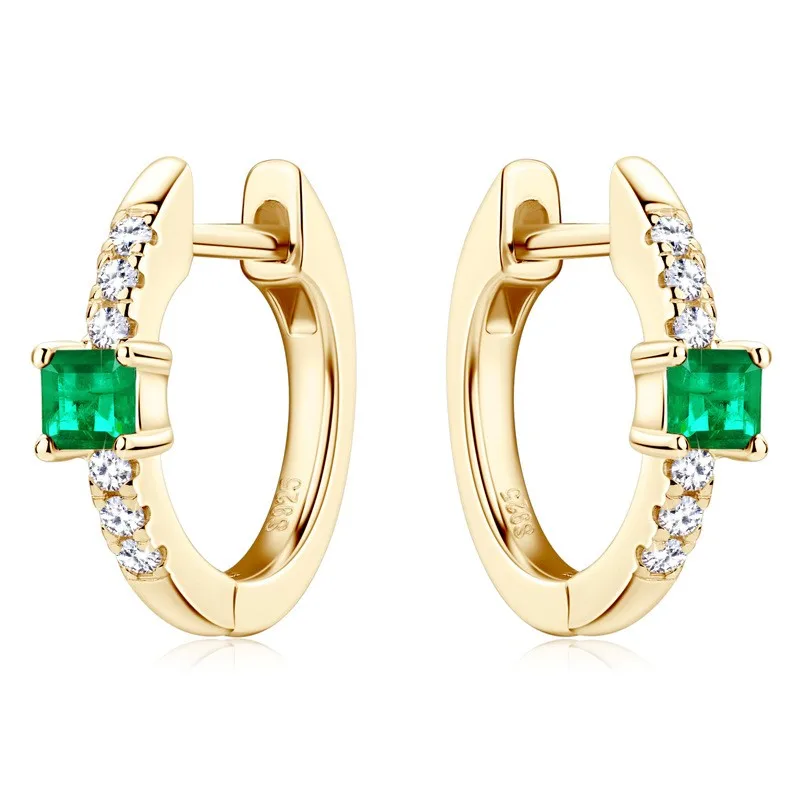 EGS-296 Lefei Fashion Luxury Diamond-set Classic Design Emerald Round Circle Earring For Women 925 Sterling Silver Party Jewelry
EGS-296 Lefei Fashion Luxury Diamond-set Classic Design Emerald Round Circle Earring For Women 925 Sterling Silver Party Jewelry