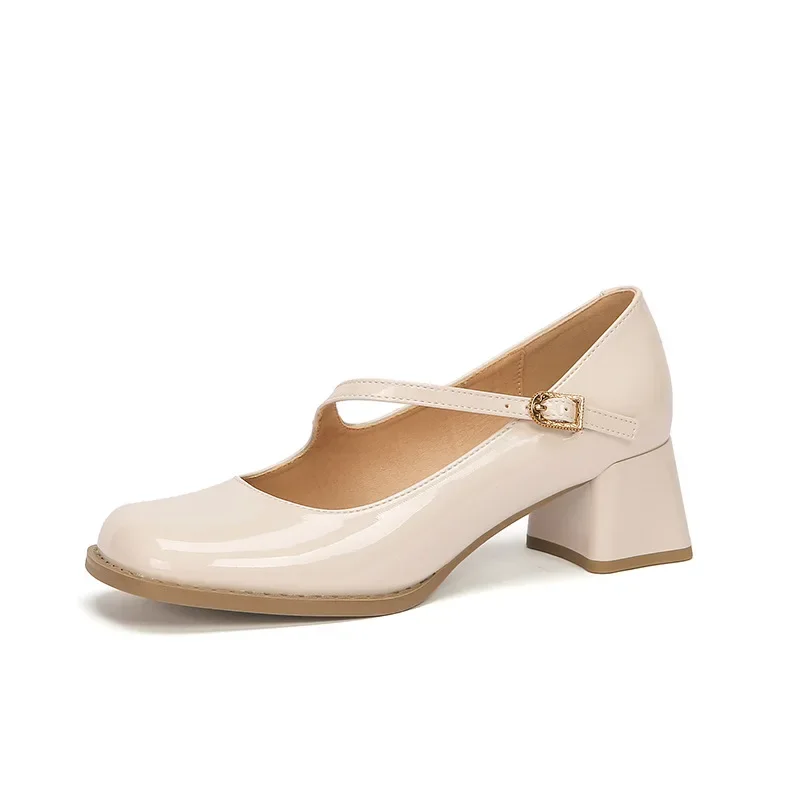Japanese Style Lolita White with Medium Heels Gothic Women's Summer Footwear Black Mary Jane Square Toe Shoes for Woman 2024
Japanese Style Lolita White with Medium Heels Gothic Women's Summer Footwear Black Mary Jane Square Toe Shoes for Woman 2024