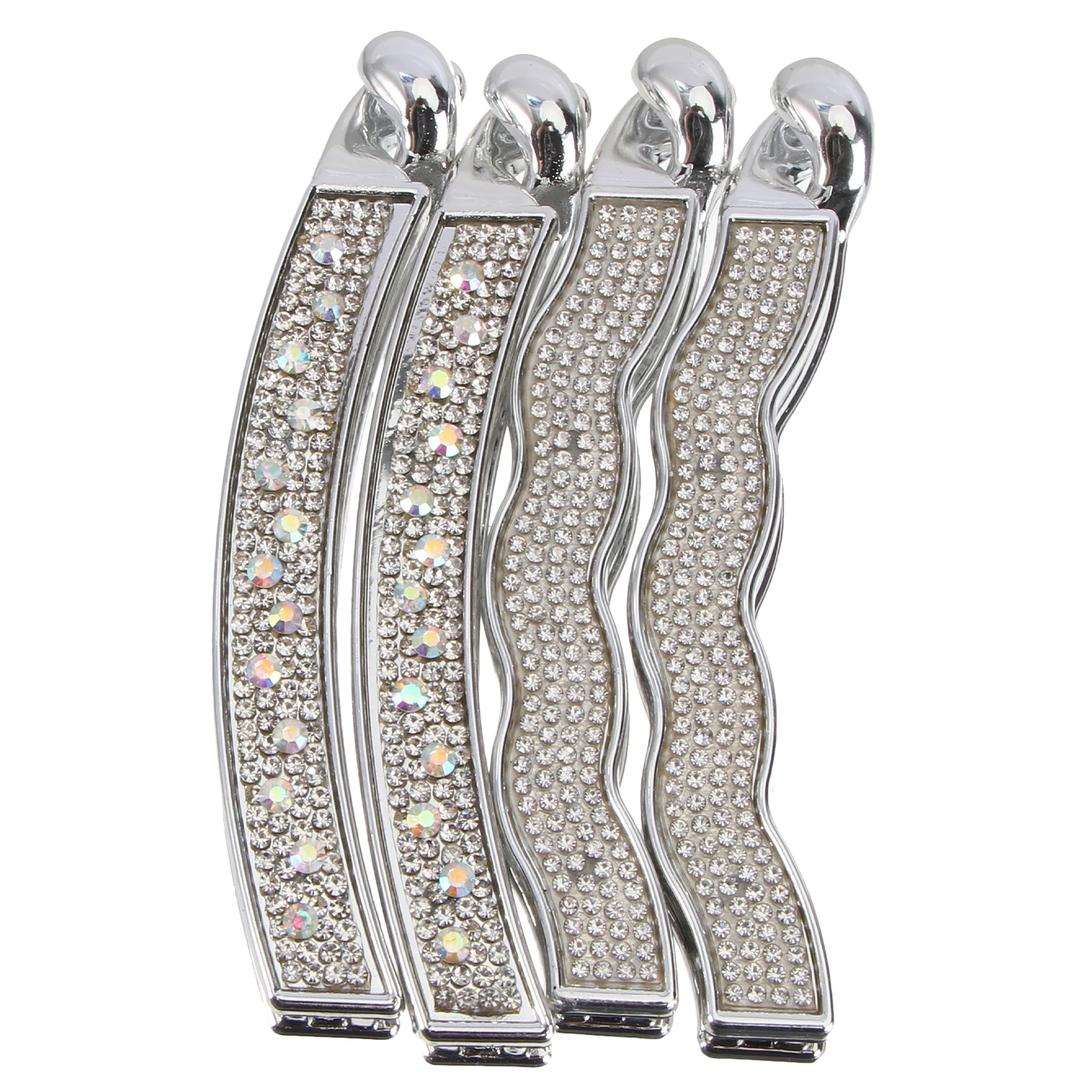 4Pcs Full Drill Rhinestone Banana Hairpins Sparkly Clips Ponytail Holders Non Slip Women Hair Accessories Travel Fashion
4Pcs Full Drill Rhinestone Banana Hairpins Sparkly Clips Ponytail Holders Non Slip Women Hair Accessories Travel Fashion