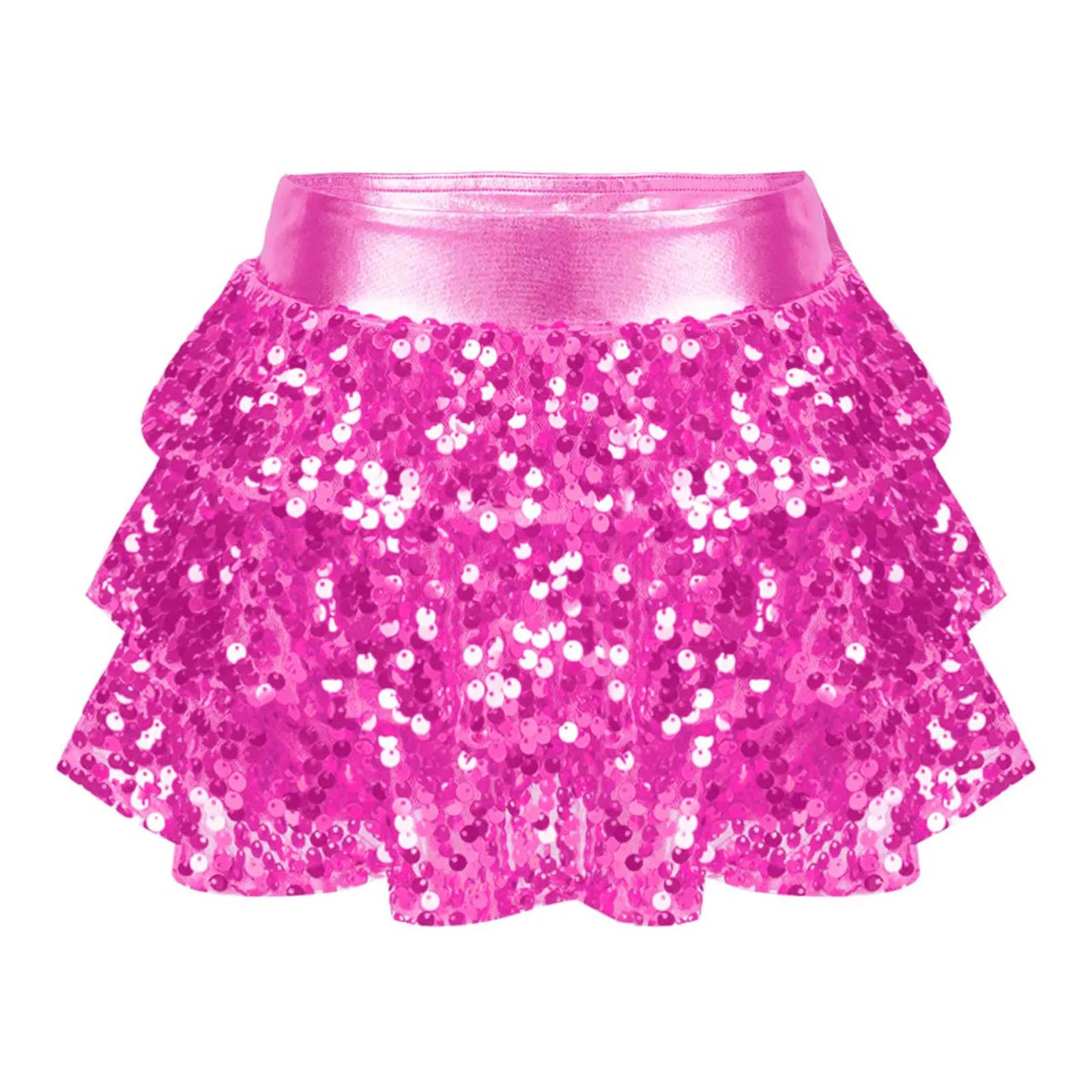 Kids Girls Shiny Sequins Tiered Ruffled Skirted Shorts Metallic Culottes Dance Skirt Jazz Dancewear Stage Performance Costume
Kids Girls Shiny Sequins Tiered Ruffled Skirted Shorts Metallic Culottes Dance Skirt Jazz Dancewear Stage Performance Costume