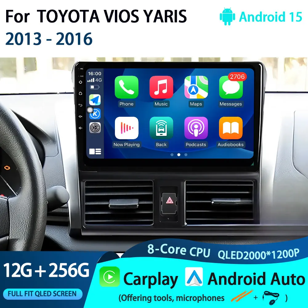 10-дюймовый Android авто радио автомобильный мультимедийный видеостереоплеер для TOYOTA VIOS YARIS 2013-2016 беспроводной CarPlay GPS
10-дюймовый Android авто радио автомобильный мультимедийный видеостереоплеер для TOYOTA VIOS YARIS 2013-2016 беспроводной CarPlay GPS