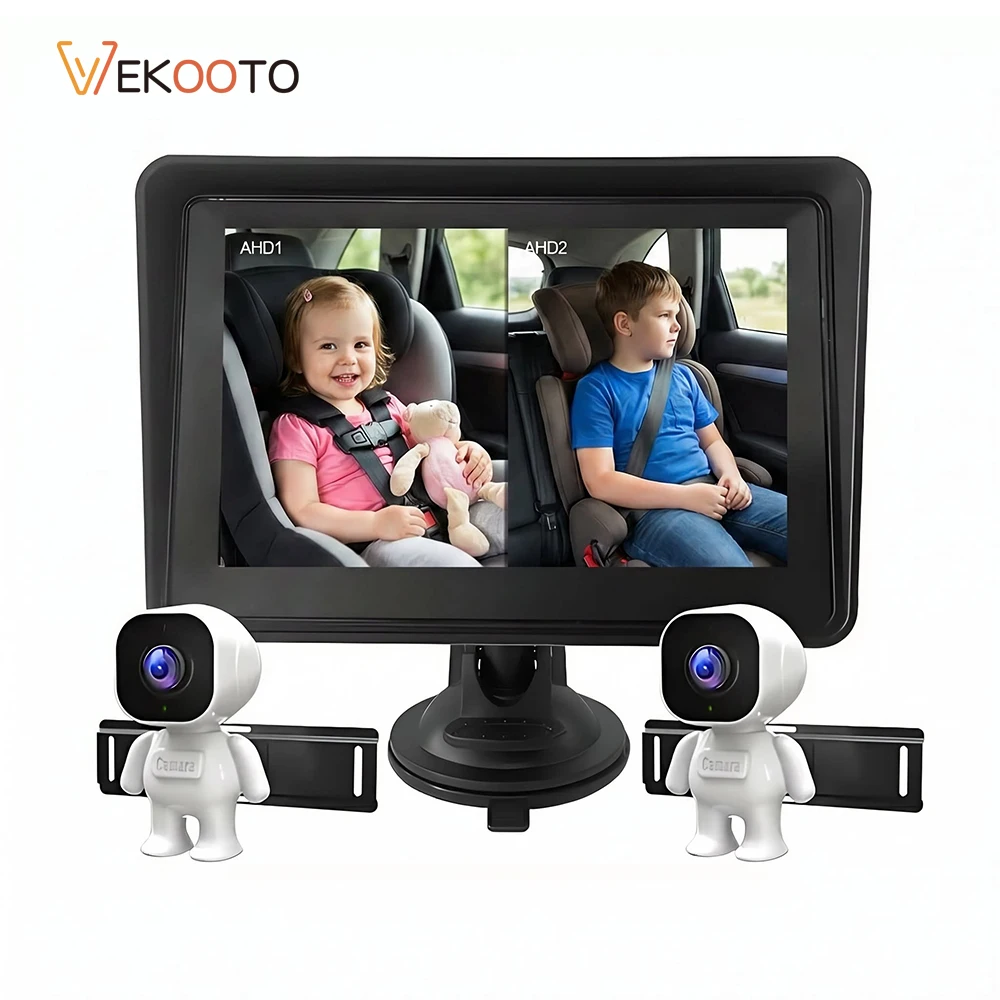 5 Inch HD 2CH Car Baby Monitor Small Robot Camera Night Vision Backseat Baby Car Mirror for Infant Safety Seat Baby Mirrors
5 Inch HD 2CH Car Baby Monitor Small Robot Camera Night Vision Backseat Baby Car Mirror for Infant Safety Seat Baby Mirrors
