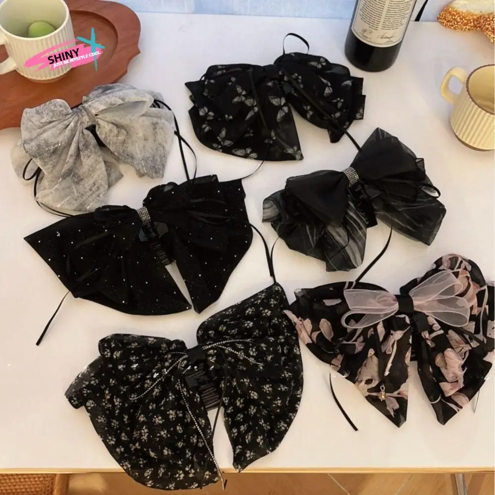 Grab Clip Bow Ribbon Hair Claw Floral Polka Dot Chiffon Bowknot Hair Clip Korean Style Ponytail Clip Flower Hairpin Women
Grab Clip Bow Ribbon Hair Claw Floral Polka Dot Chiffon Bowknot Hair Clip Korean Style Ponytail Clip Flower Hairpin Women