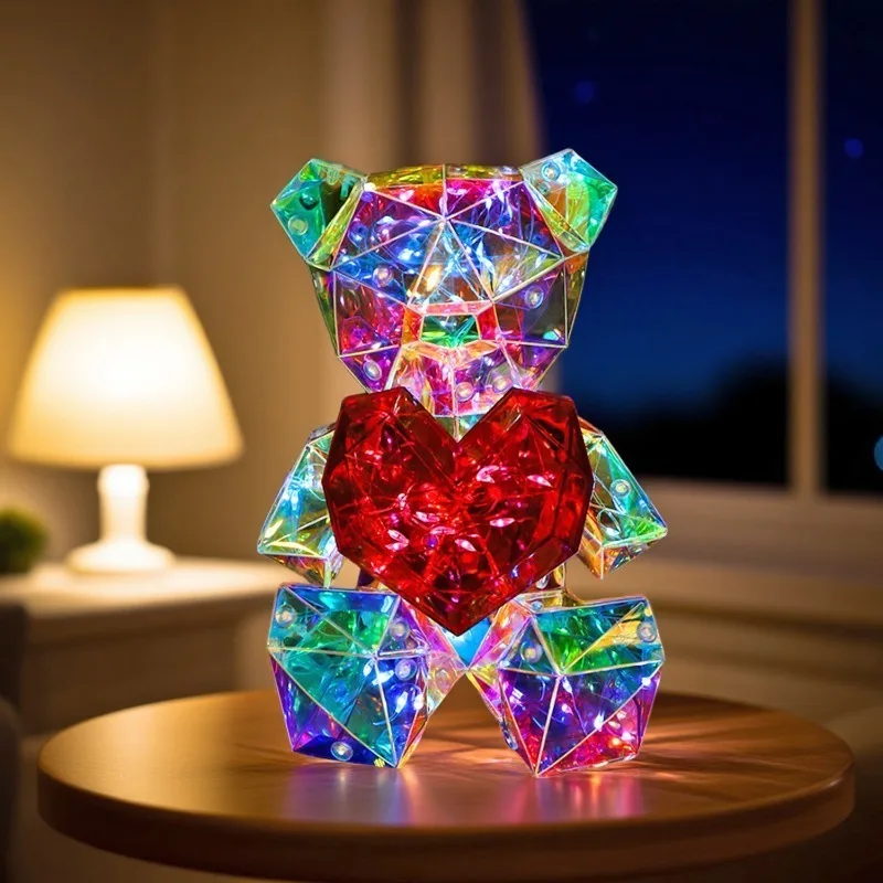 Valentine's Day Glowing 17CM Love Bears Fantasy Bear Decoration Craft Gift for Girlfriend Christmas Gift Display with Box 2026
Valentine's Day Glowing 17CM Love Bears Fantasy Bear Decoration Craft Gift for Girlfriend Christmas Gift Display with Box 2026
