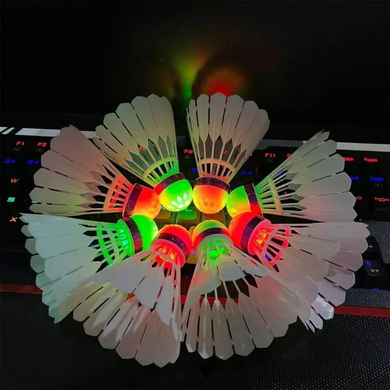 U2JB 4Pcs LED Nylon Sports Training Badminton Luminously Windproof Badminton Ball
U2JB 4Pcs LED Nylon Sports Training Badminton Luminously Windproof Badminton Ball