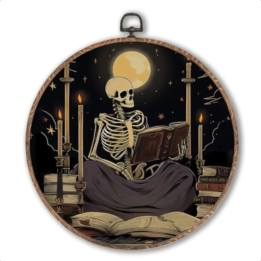 Скелет-ридер, карта Таро, круглая настенная художественная рамка, ведьминская готика, Хэллоуин, круглый настенный декор, темный скелет, Хэллоуин, висит Canva
Скелет-ридер, карта Таро, круглая настенная художественная рамка, ведьминская готика, Хэллоуин, круглый настенный декор, темный скелет, Хэллоуин, висит Canva