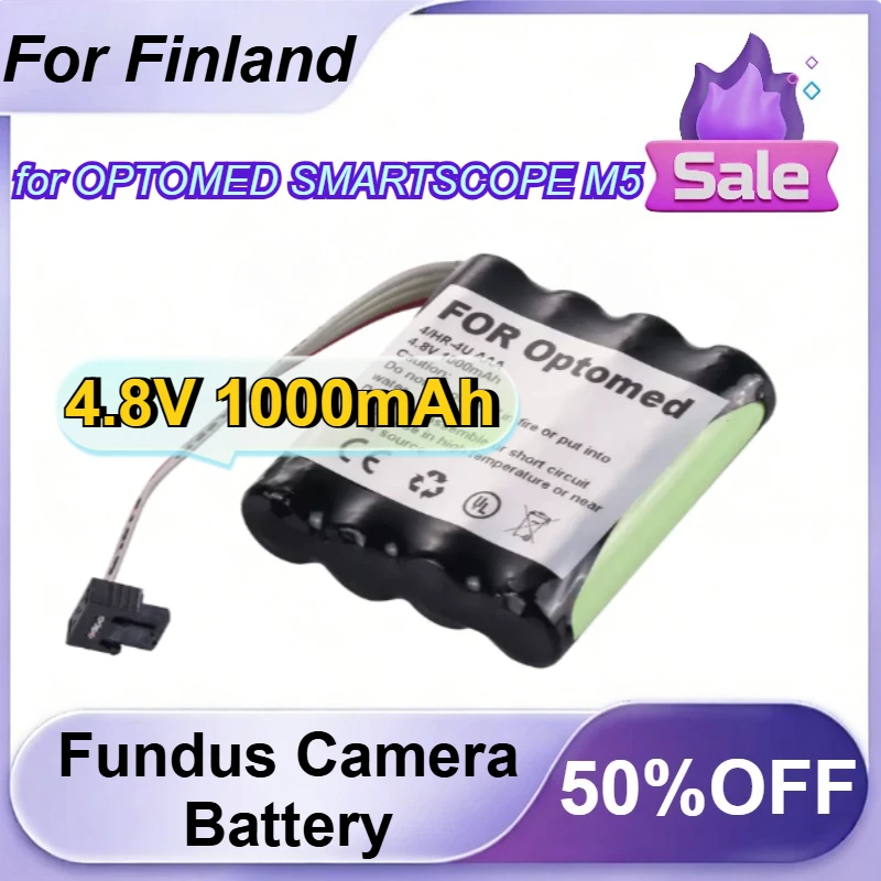 For Finland OPTOMED SMARTSCOPE M5 Fundus Camera Ophthalmic 4.8V 1000mAh Replacement Battery
For Finland OPTOMED SMARTSCOPE M5 Fundus Camera Ophthalmic 4.8V 1000mAh Replacement Battery