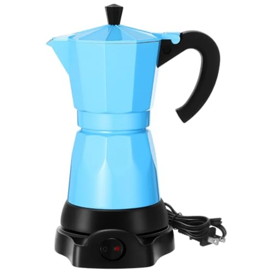 Coffee Pot 6 Cup Electric Espresso Coffee Maker Italian Moka Maker 300ml Portable Aluminum Espresso Machine Cafetera Moka Pot w
Coffee Pot 6 Cup Electric Espresso Coffee Maker Italian Moka Maker 300ml Portable Aluminum Espresso Machine Cafetera Moka Pot w