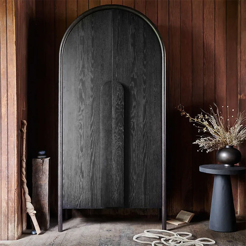 Solid wood wardrobe modern simple log color storage bed and breakfast bedroom children's wardrobe arched cabinet
Solid wood wardrobe modern simple log color storage bed and breakfast bedroom children's wardrobe arched cabinet