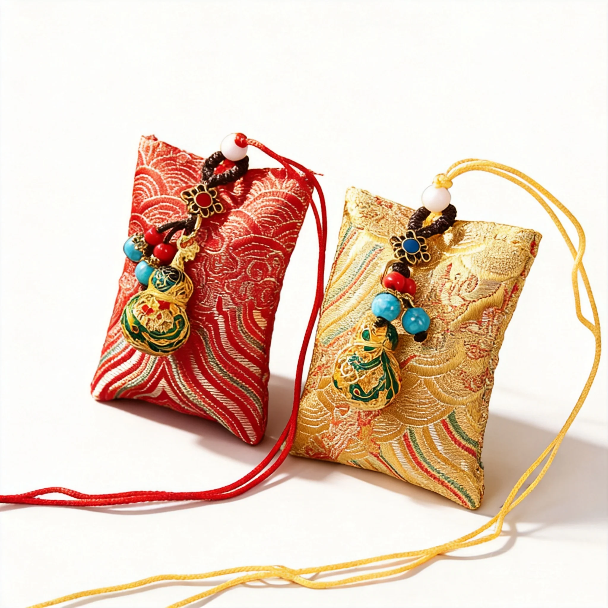 Traditional Chinese Six True Words Sachet Blessing Gourd Charm Feng Shui Good Luck Wealth Amulet Car Hanger Talisman Bag
Traditional Chinese Six True Words Sachet Blessing Gourd Charm Feng Shui Good Luck Wealth Amulet Car Hanger Talisman Bag