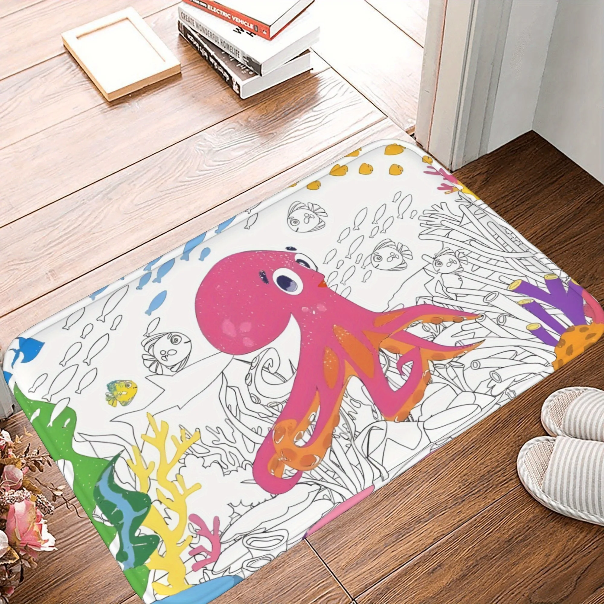 1PC Cartoom octopus Pattern Kitchen Rug Non-Slip Door Mat Pop design Bathroom Rug Bath Mat Carpet for Home Sink Laundry Decor
1PC Cartoom octopus Pattern Kitchen Rug Non-Slip Door Mat Pop design Bathroom Rug Bath Mat Carpet for Home Sink Laundry Decor