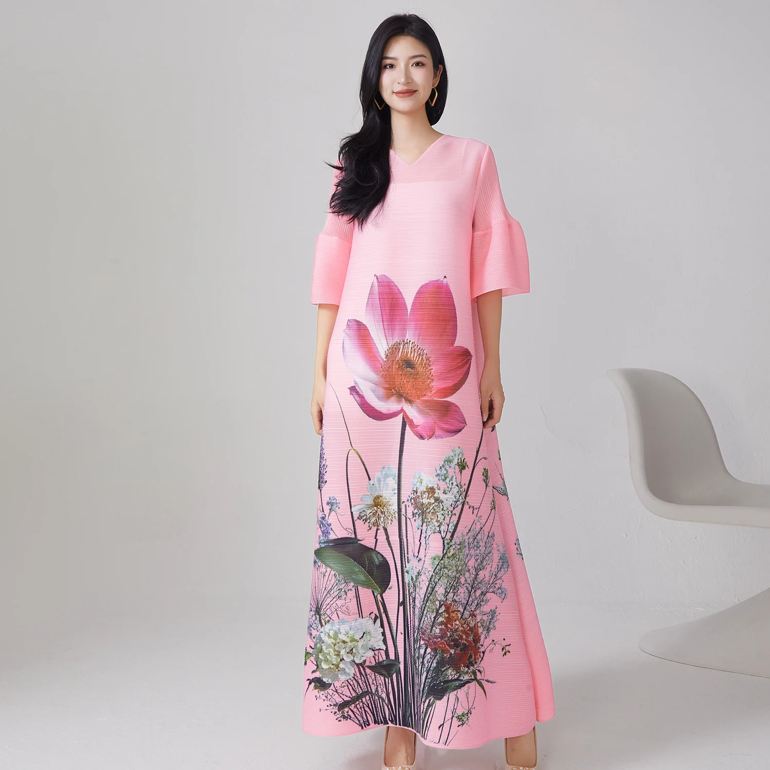 2025 Latest Design Miyake Pleated Dress for Women Casual Long Skirt Maxi Shirt Dress Elastic Stretch Plus Size Pleated Craft 
2025 Latest Design Miyake Pleated Dress for Women Casual Long Skirt Maxi Shirt Dress Elastic Stretch Plus Size Pleated Craft