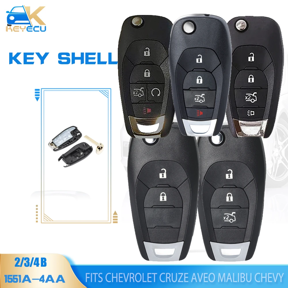 KEYECU 2/3/4/5 Button Flip Remote Key Shell Case for 2014 2015 2016 2017 2018 Chevrolet Cruze Aveo Malibu Chevy Spark Niva
KEYECU 2/3/4/5 Button Flip Remote Key Shell Case for 2014 2015 2016 2017 2018 Chevrolet Cruze Aveo Malibu Chevy Spark Niva
