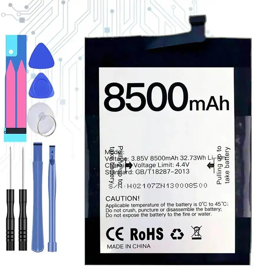 Для Doogee S97 8500 мАч аккумулятор для мобильного телефона высокой емкости
Для Doogee S97 8500 мАч аккумулятор для мобильного телефона высокой емкости