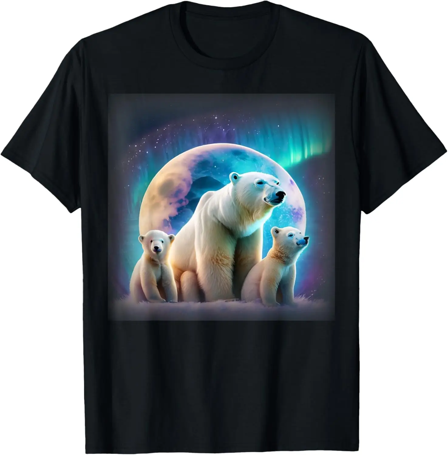 Футболка с рисунком «Мать и кубики белого медведя под Авророй и Луной», мягкая хлопковая футболка с короткими рукавами
Футболка с рисунком «Мать и кубики белого медведя под Авророй и Луной», мягкая хлопковая футболка с короткими рукавами
