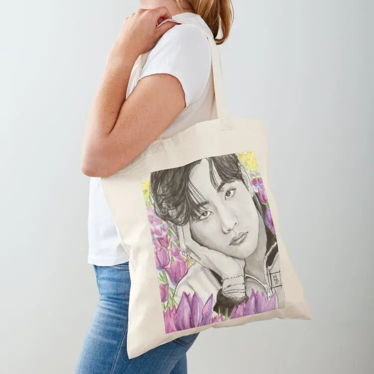 Taehyung and Tulips Tote Bag Custom bag cute pouch bag tote custom Woman shopper 
Taehyung and Tulips Tote Bag Custom bag cute pouch bag tote custom Woman shopper