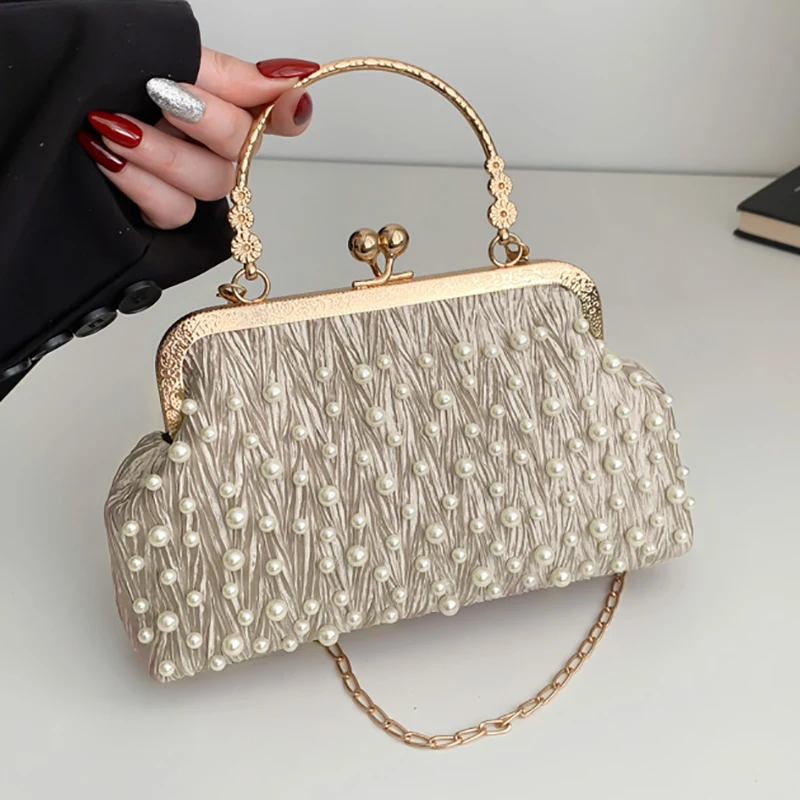 Fashion Pearl Design Women Shoulder Bags Elegant Ladies Chain Crossbody Evening Bag Clutch Casual Simple Female Handbags Purse
Fashion Pearl Design Women Shoulder Bags Elegant Ladies Chain Crossbody Evening Bag Clutch Casual Simple Female Handbags Purse